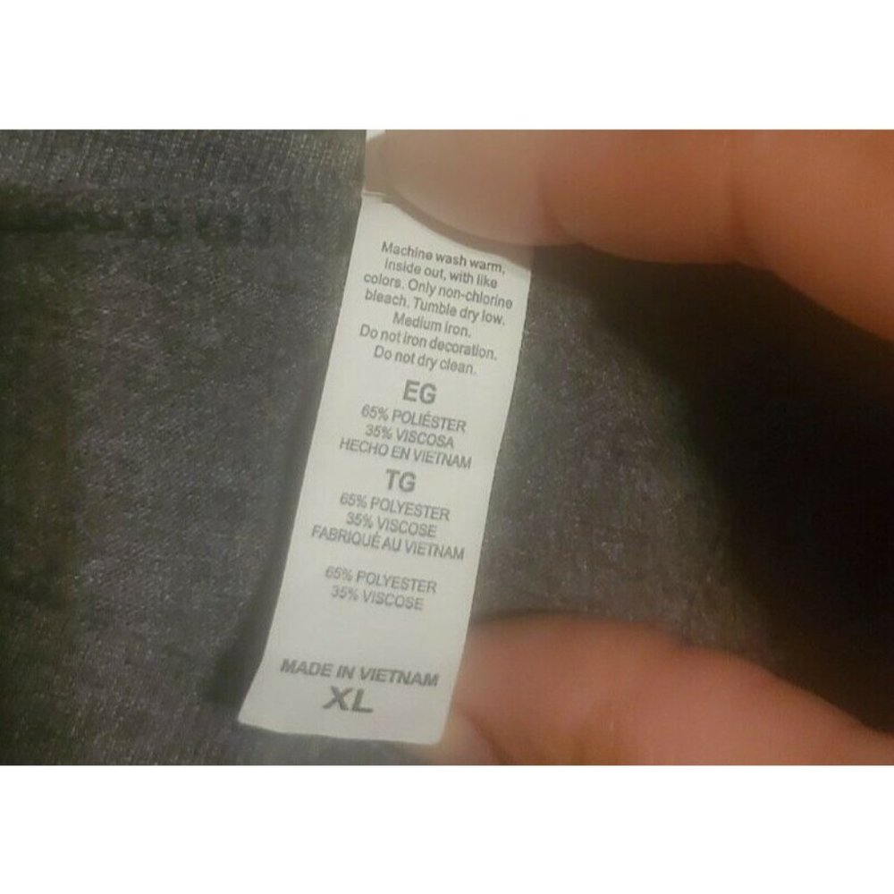 Bella Women's Flowy Open Back T-Shirt tshirt top, NWT size XL, Junior's gray - Picture 6 of 7
